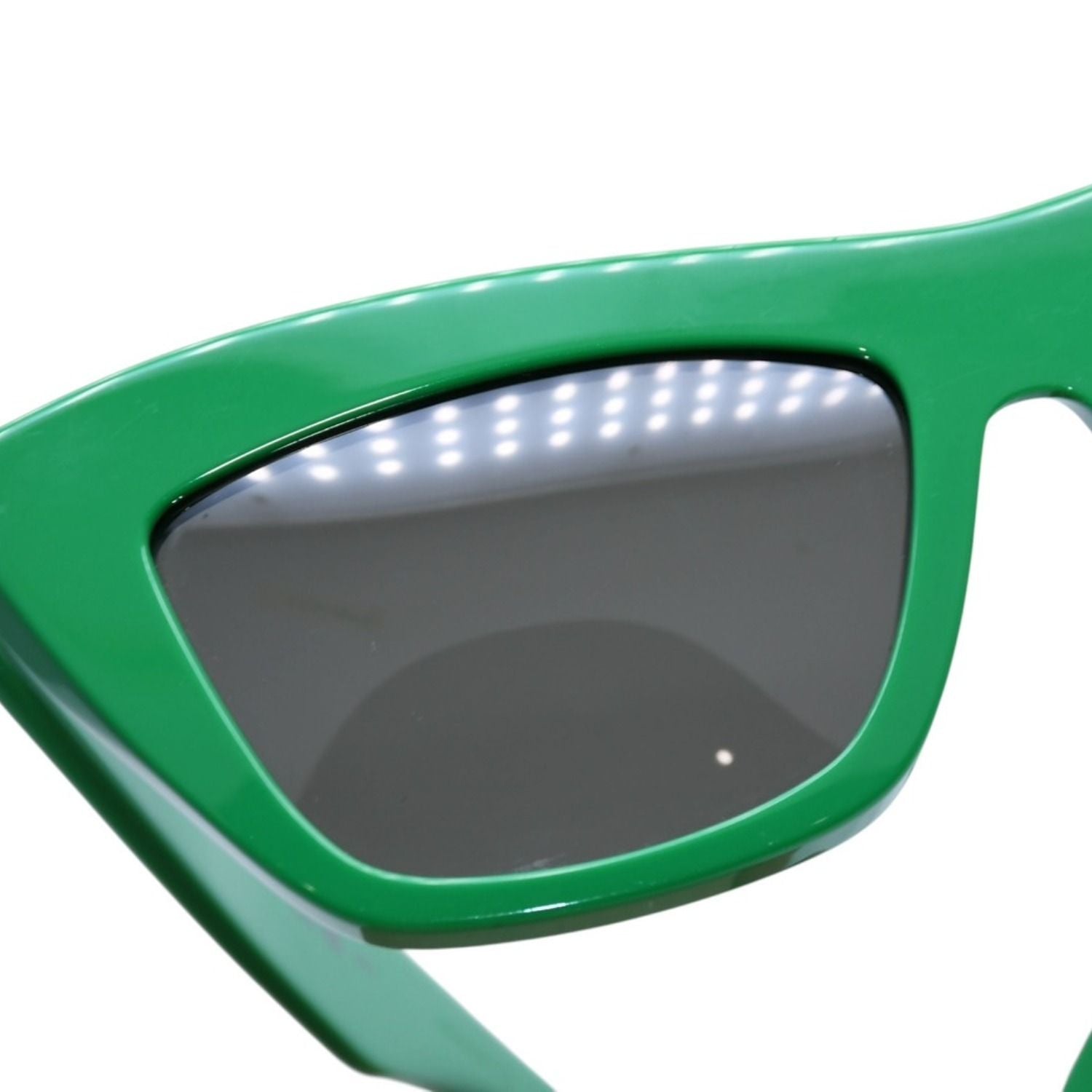 Bottega Veneta Cat Eye Sunglasses Eyewear L 55 Green Gold — view 7