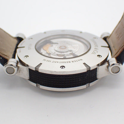 Tiffany & Co Atlas Gent Automatic Winding Watch Black Dial Slotted Back Leather — view 8