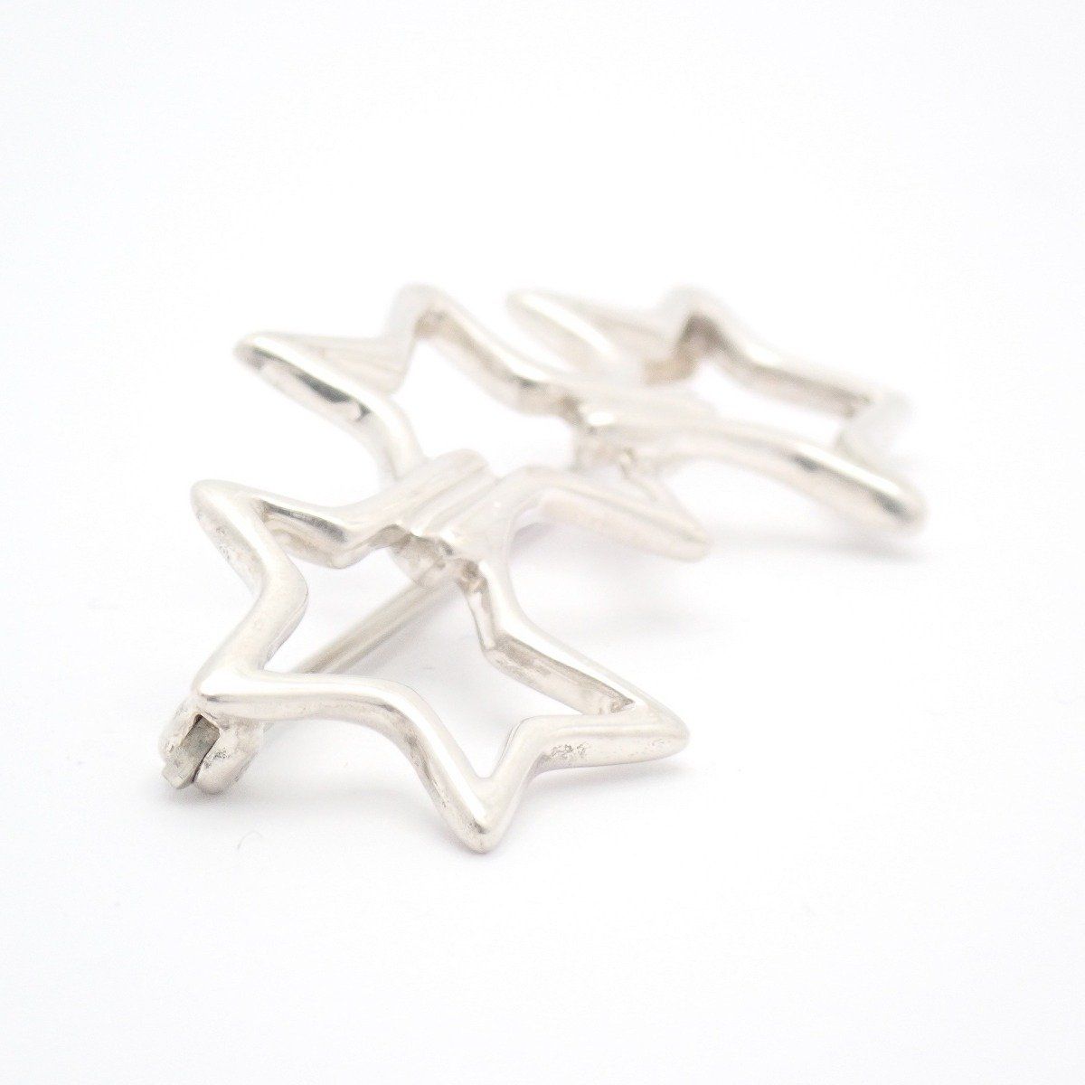 Tiffany & Co Triple Star Brooch 925 Sterling Silver Pawn — view 3