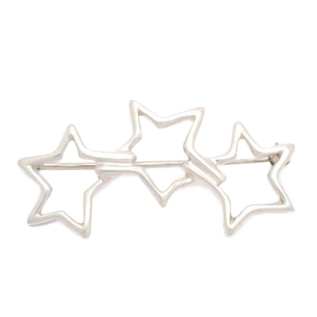 Tiffany & Co Triple Star Brooch 925 Sterling Silver Pawn