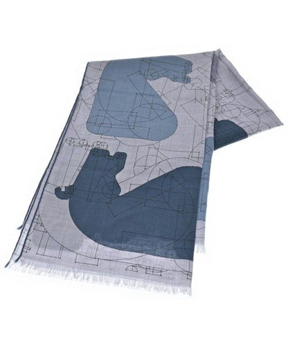 Hermes Shawl Scarf Gray