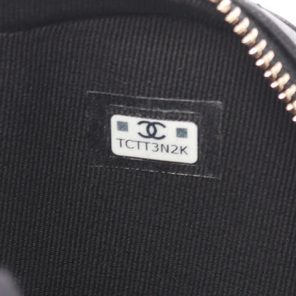 Chanel Shoulder Bag Heart Chain Clutch Quilted Black Lambskin — view 5