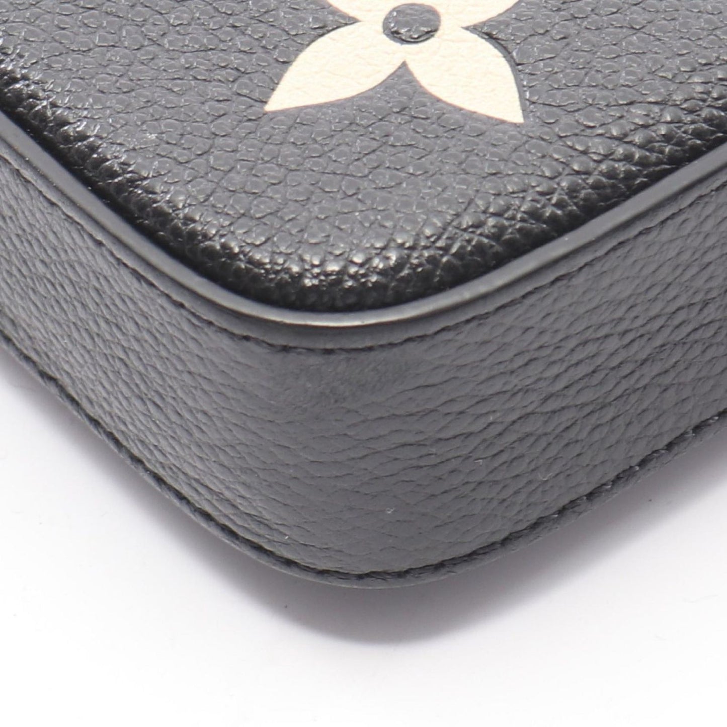 Louis Vuitton Shoulder Bag Pochette Felicity Bicolor Black Beige Leather — view 8