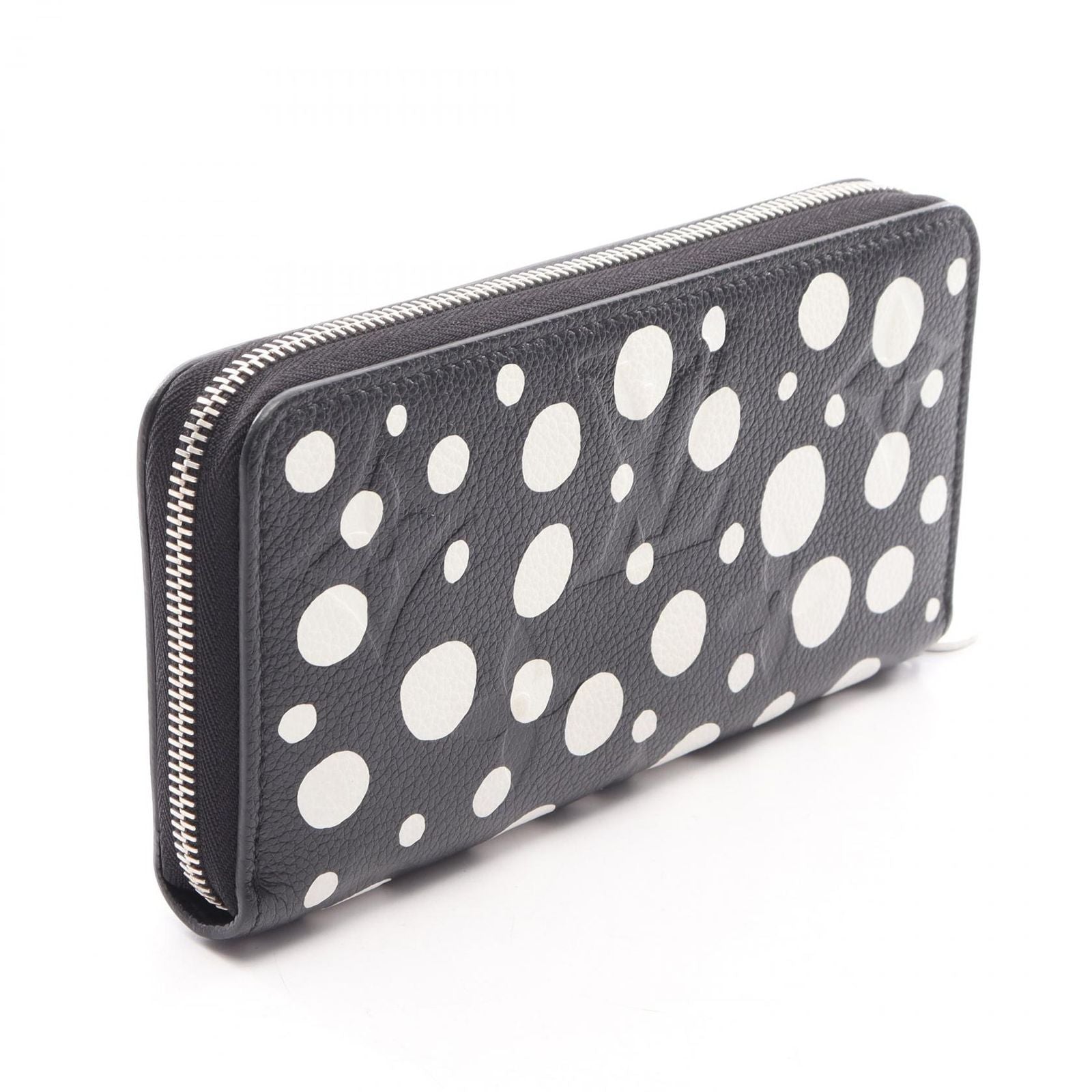 Louis Vuitton Round Wallet LV YK Zippy Monogram Empreinte Noir White Leather — view 2