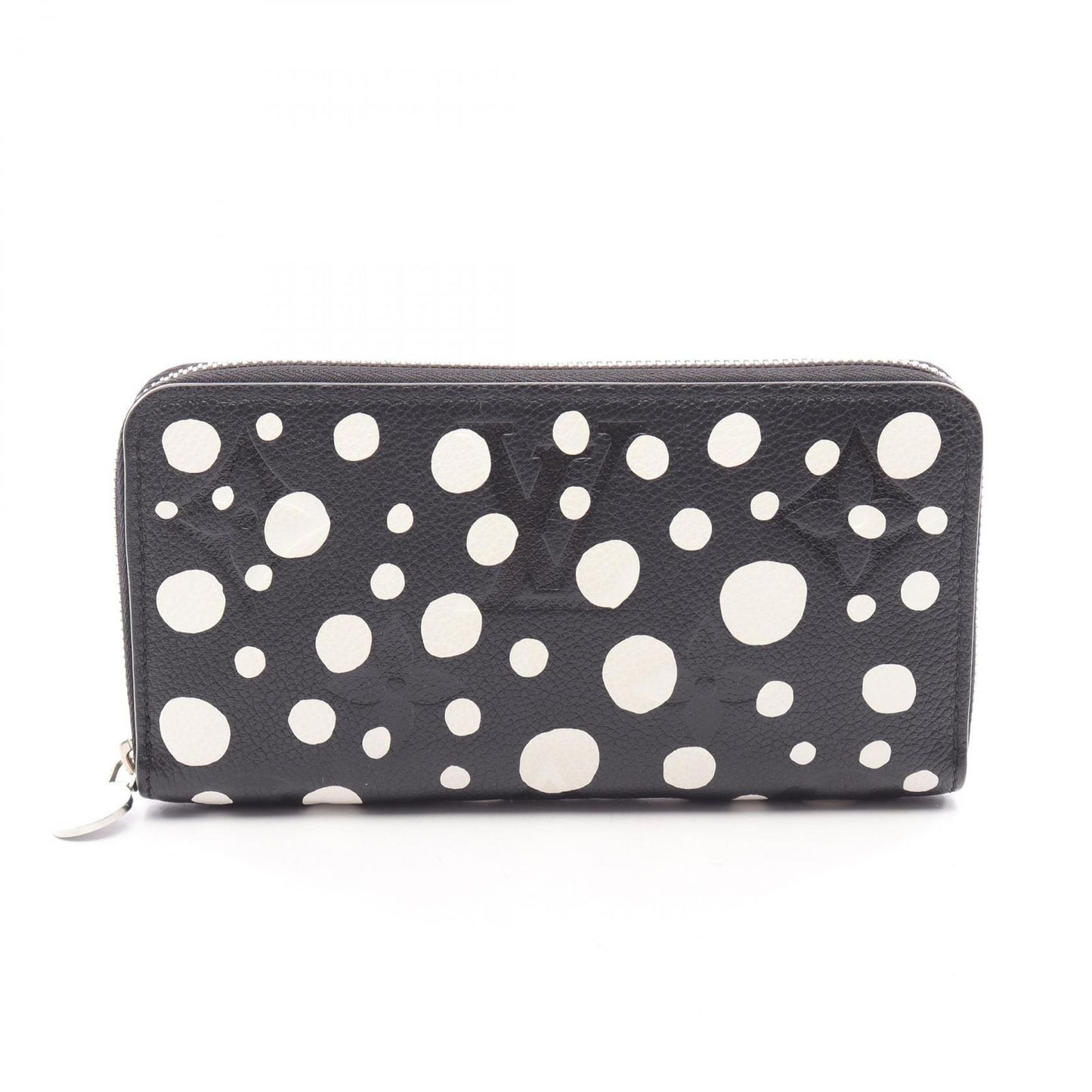 Louis Vuitton Round Wallet LV YK Zippy Monogram Empreinte Noir White Leather