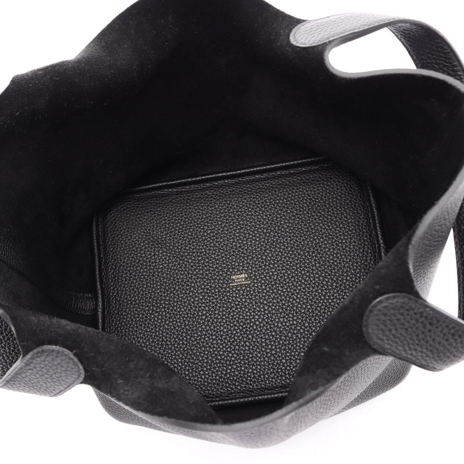Hermes Handbag Picotin Lock MM Black Leather — view 3