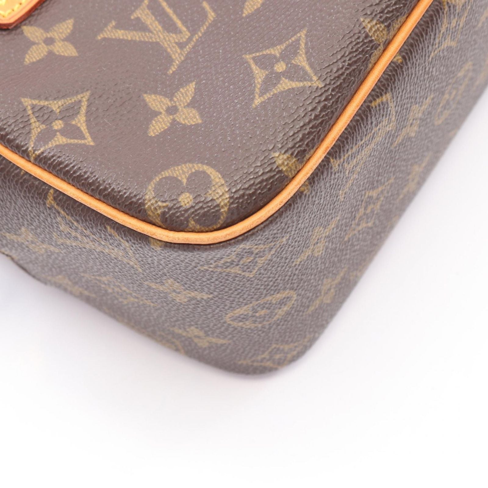 Louis Vuitton Shoulder Bag Cite MM Co Ting Canvas Leather — view 6
