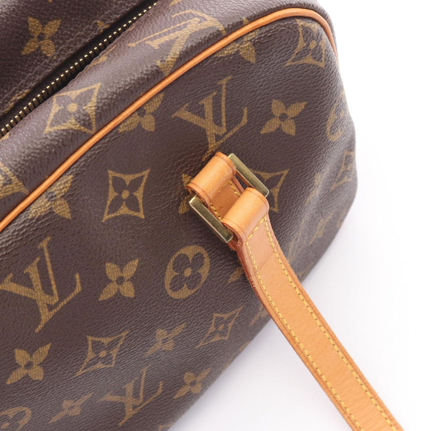 Louis Vuitton Shoulder Bag Cite MM Co Ting Canvas Leather — view 8