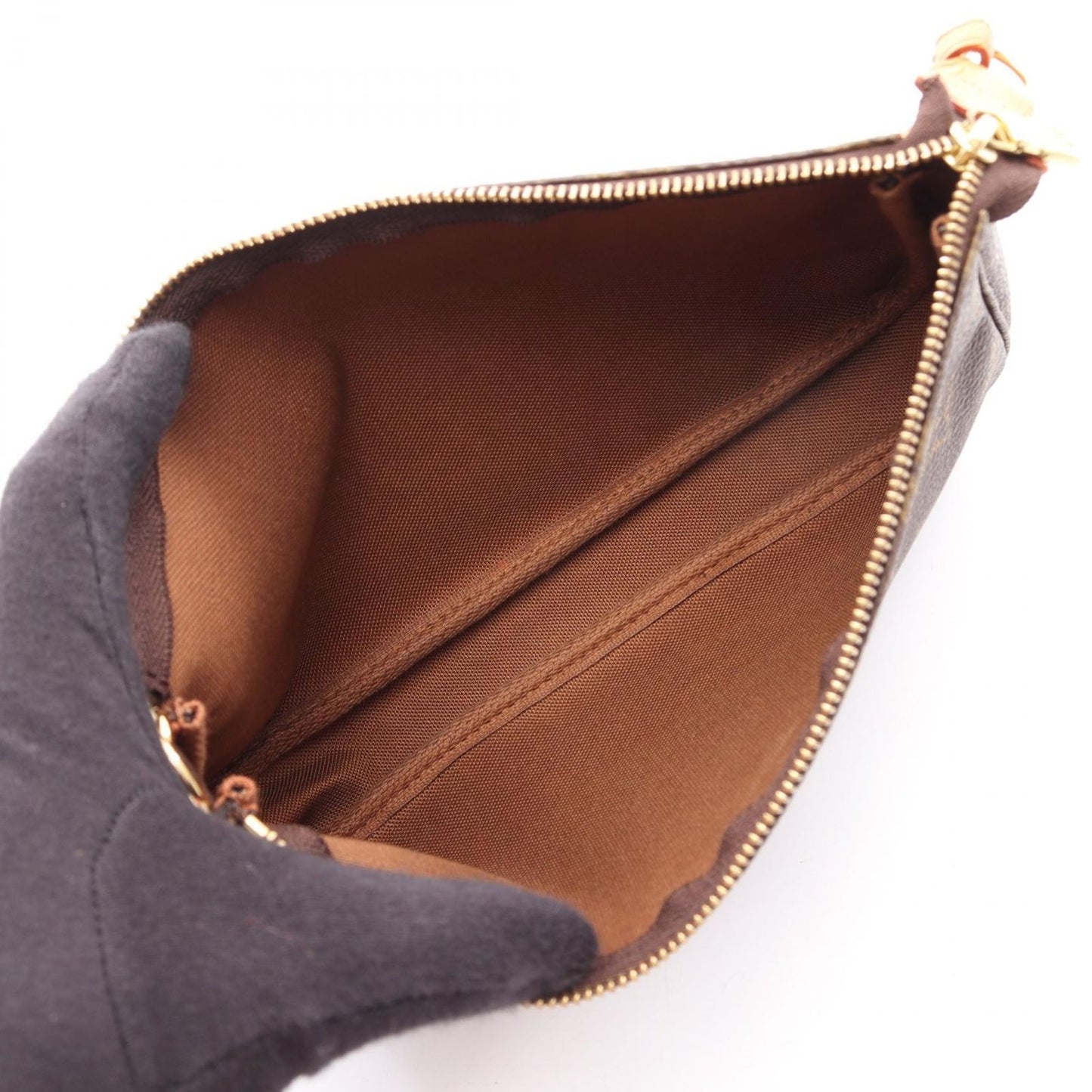 Louis Vuitton Handbag Pochette Canvas Leather — view 3