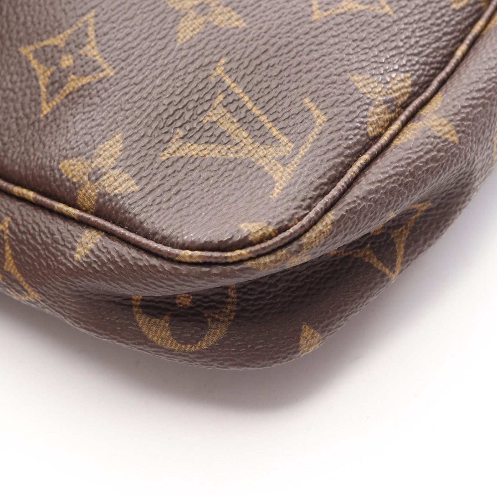Louis Vuitton Handbag Pochette Canvas Leather — view 8
