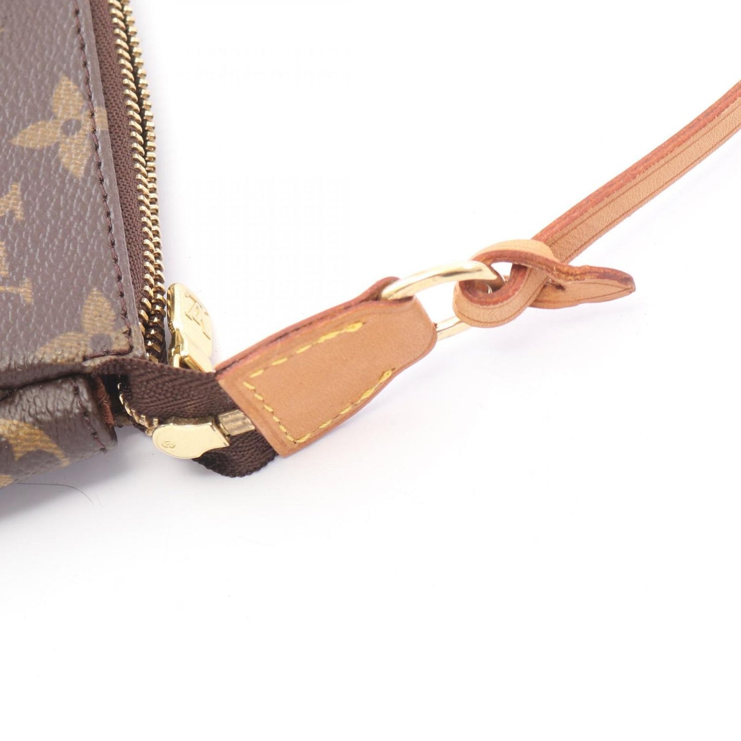 Louis Vuitton Handbag Pochette Canvas Leather — view 6