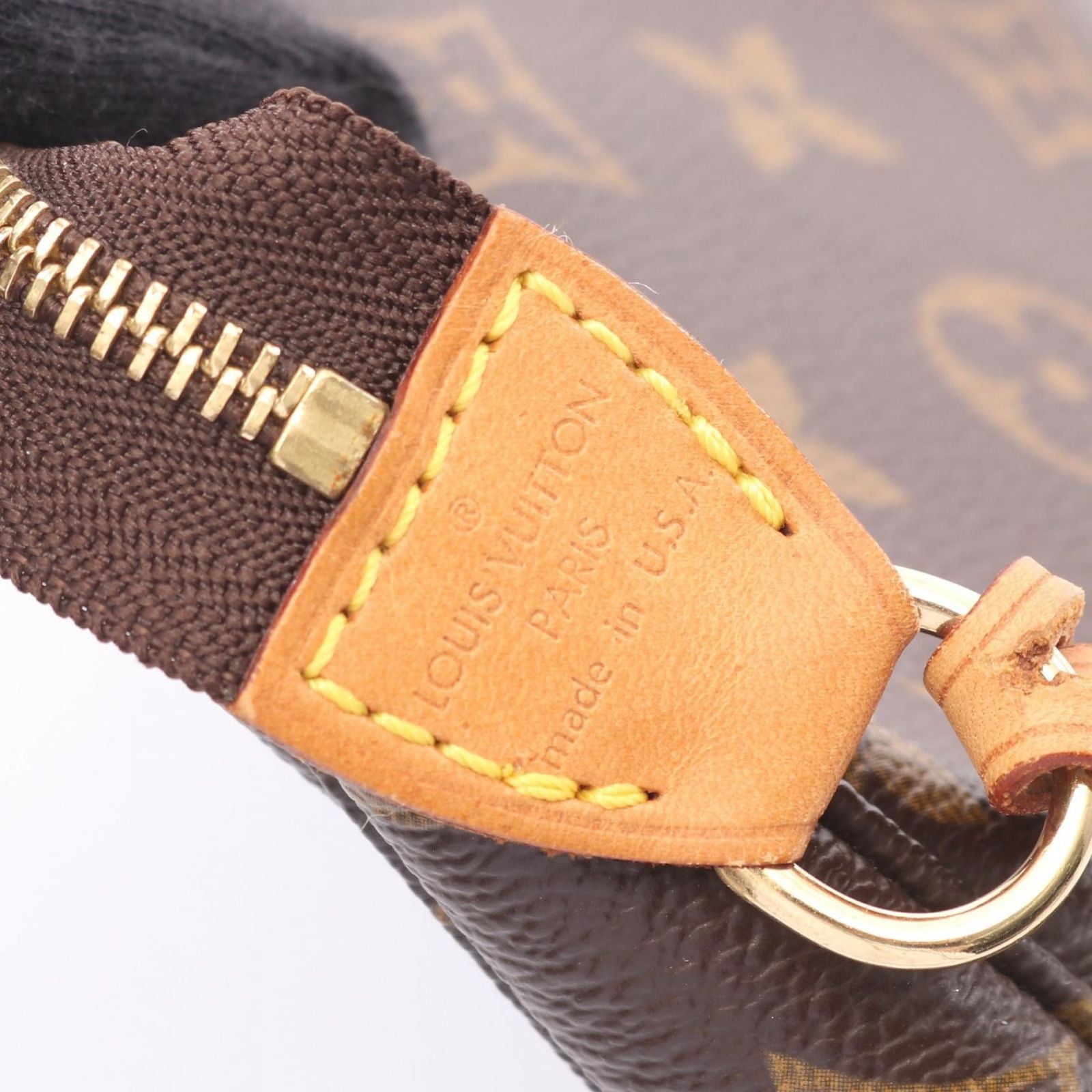 Louis Vuitton Handbag Pochette Canvas Leather — view 4