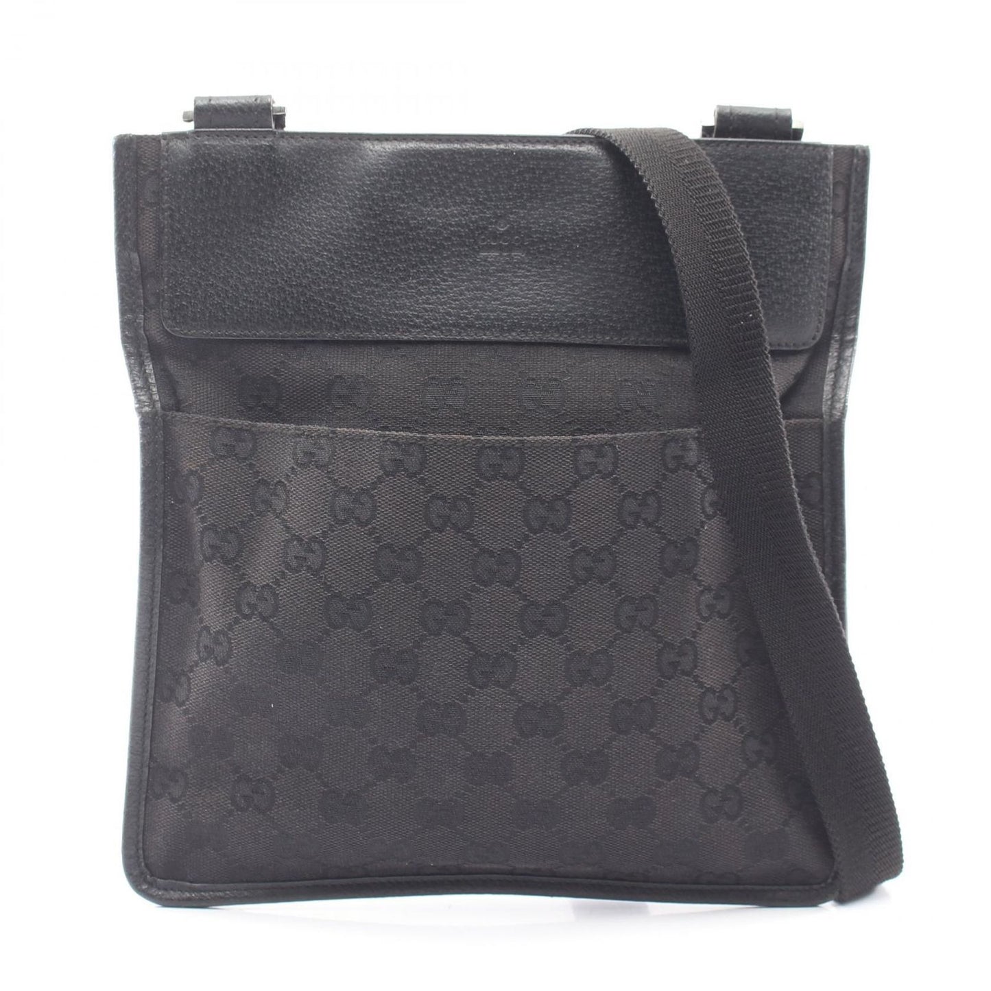 Gucci Shoulder Bag GG Canvas Black
