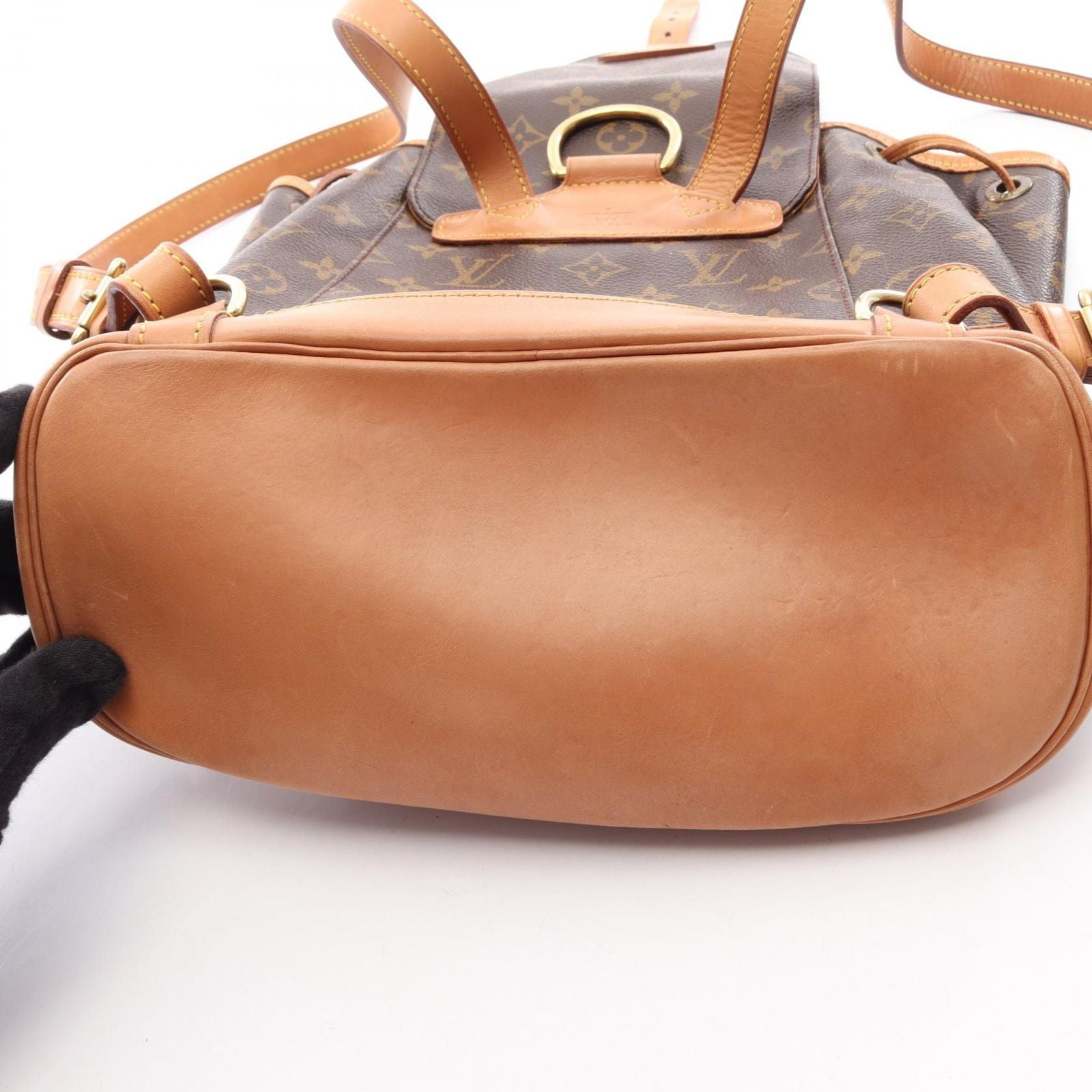 Louis Vuitton Backpack Montsouris MM Canvas Leather — view 6
