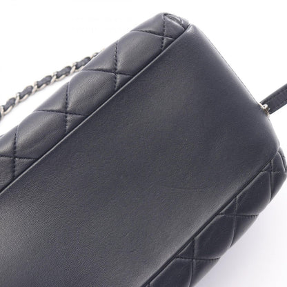 Chanel Shoulder Bag Quilted 2-Way Navy Leather — view 8
