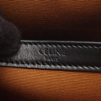 Celine Shoulder Bag Trio Black Canvas Leather — view 4