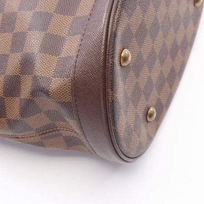 Louis Vuitton Tote Marais Blanc Canvas Leather — view 6