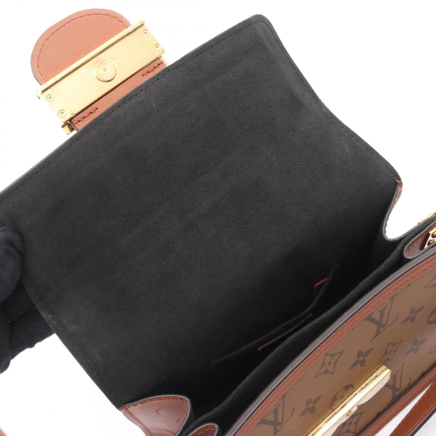 Louis Vuitton Shoulder Bag Dauphine Mini Canvas Leather — view 7