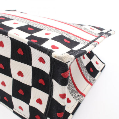 Dior Tote Book Amour D-chess White Black Red Canvas — view 5