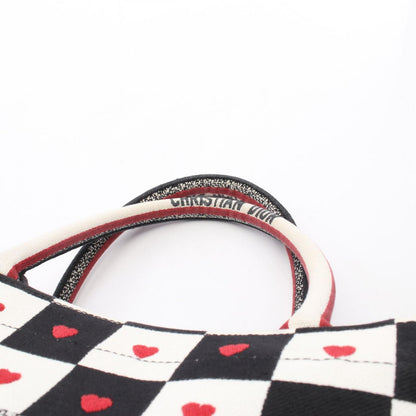 Dior Tote Book Amour D-chess White Black Red Canvas — view 9