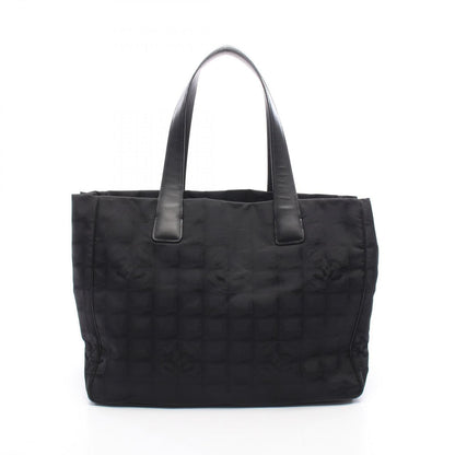 Chanel Tote New Travel Line MM Black Leather New MM