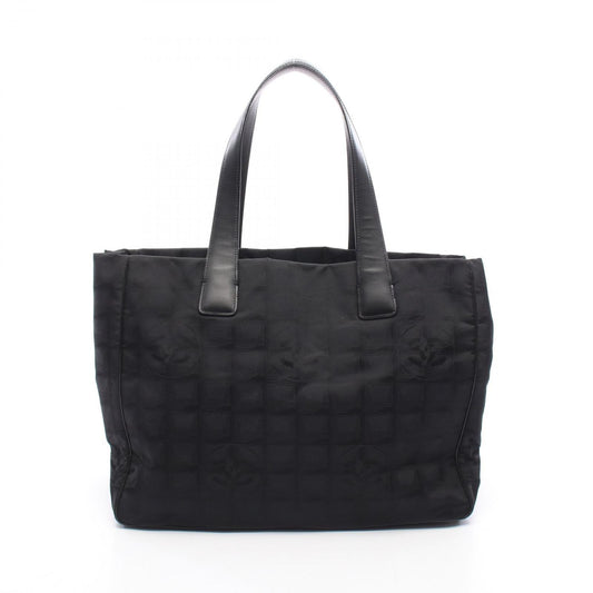 Chanel Tote New Travel Line MM Black Leather New MM
