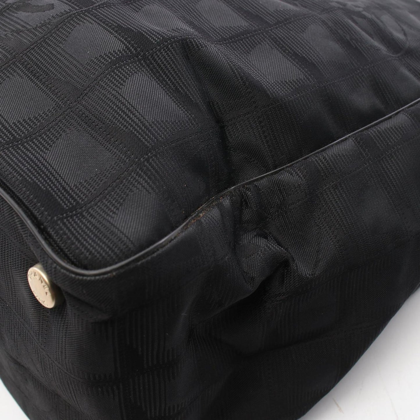 Chanel Tote New Travel Line MM Black Leather New MM — view 9