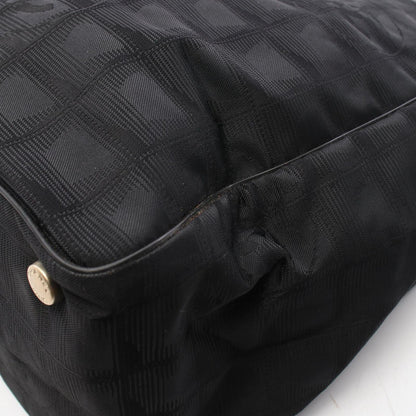 Chanel Tote New Travel Line MM Black Leather New MM — view 9