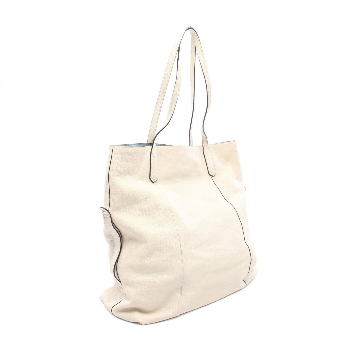 Prada Tote Glace'calf 2-Way White Leather Etiquette — view 2