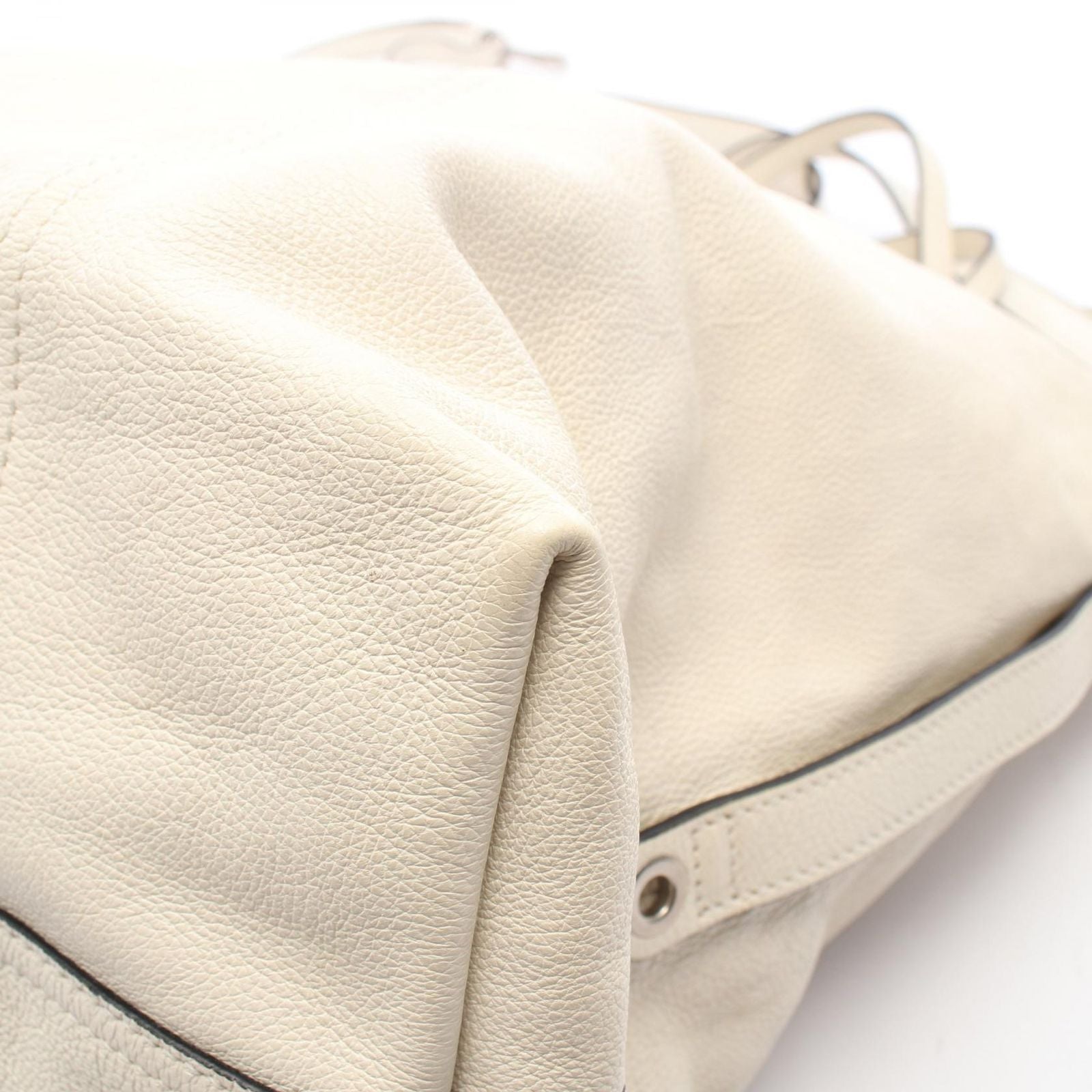 Prada Tote Glace'calf 2-Way White Leather Etiquette — view 5