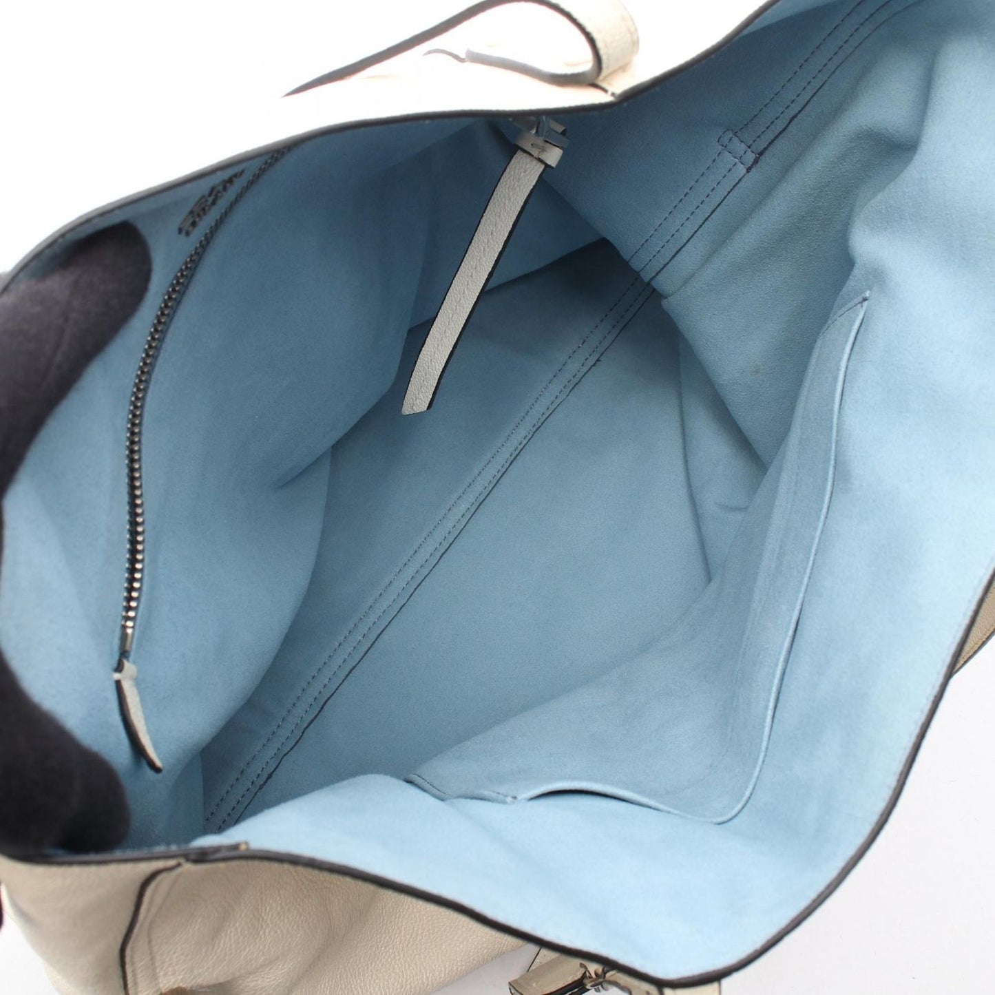 Prada Tote Glace'calf 2-Way White Leather Etiquette — view 3
