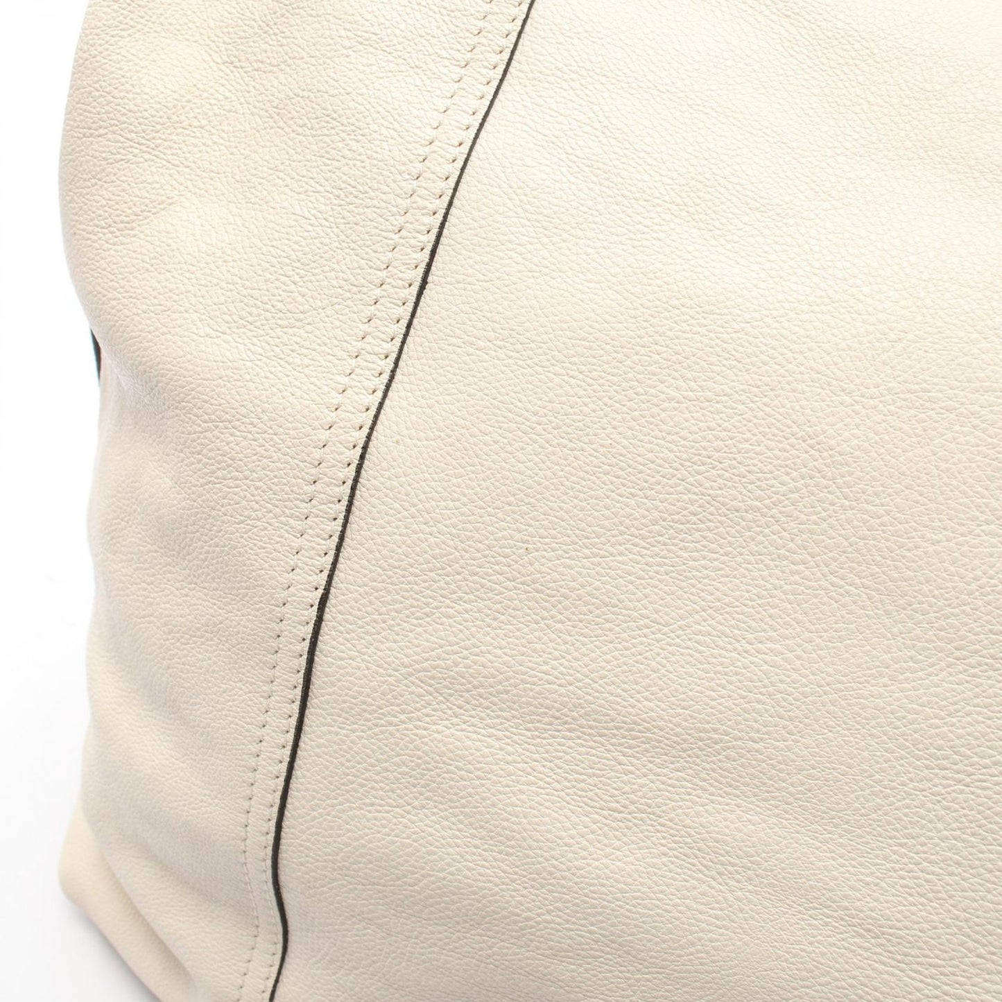 Prada Tote Glace'calf 2-Way White Leather Etiquette — view 6