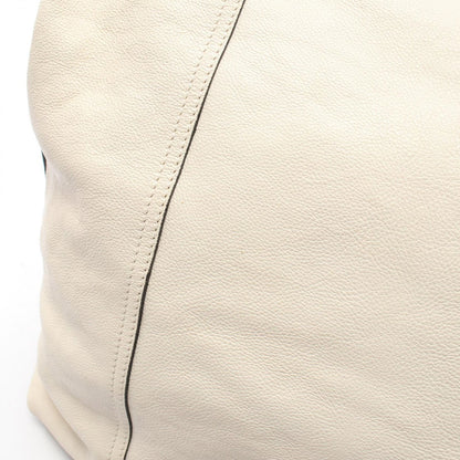 Prada Tote Glace'calf 2-Way White Leather Etiquette — view 6