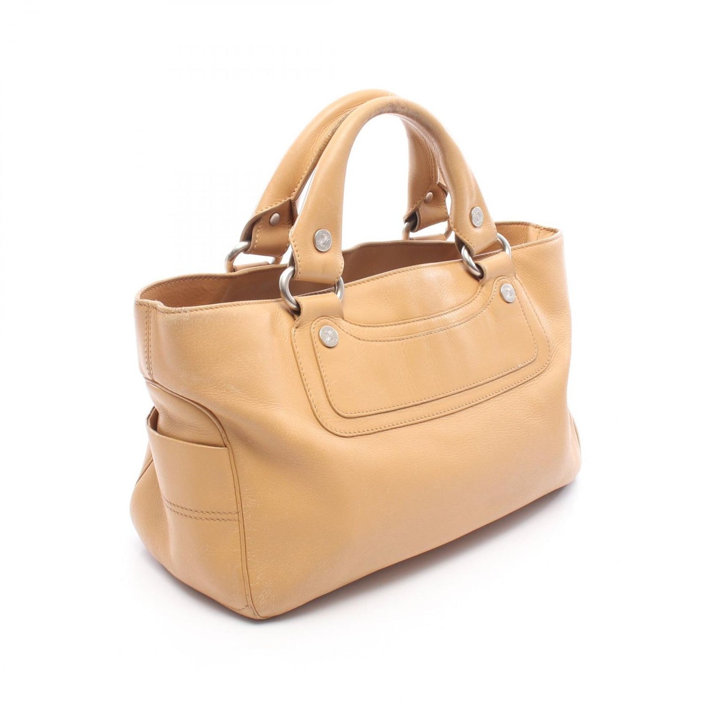 Celine Handbag Boogie Bag Beige Leather — view 2