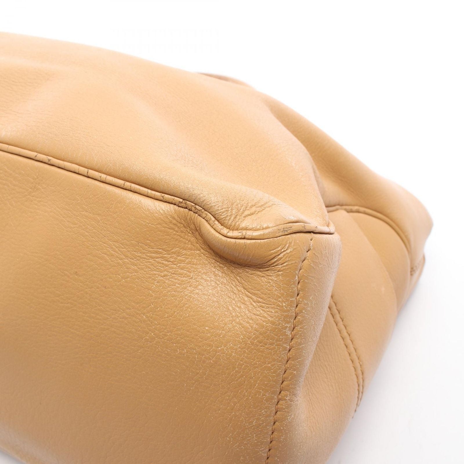 Celine Handbag Boogie Bag Beige Leather — view 5