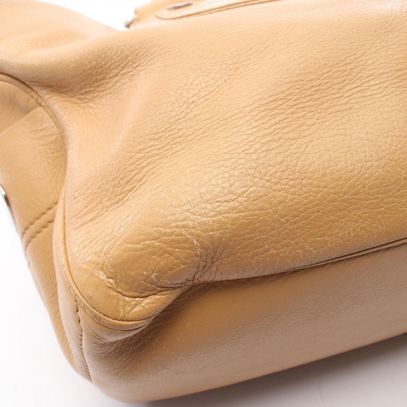 Celine Handbag Boogie Bag Beige Leather — view 7