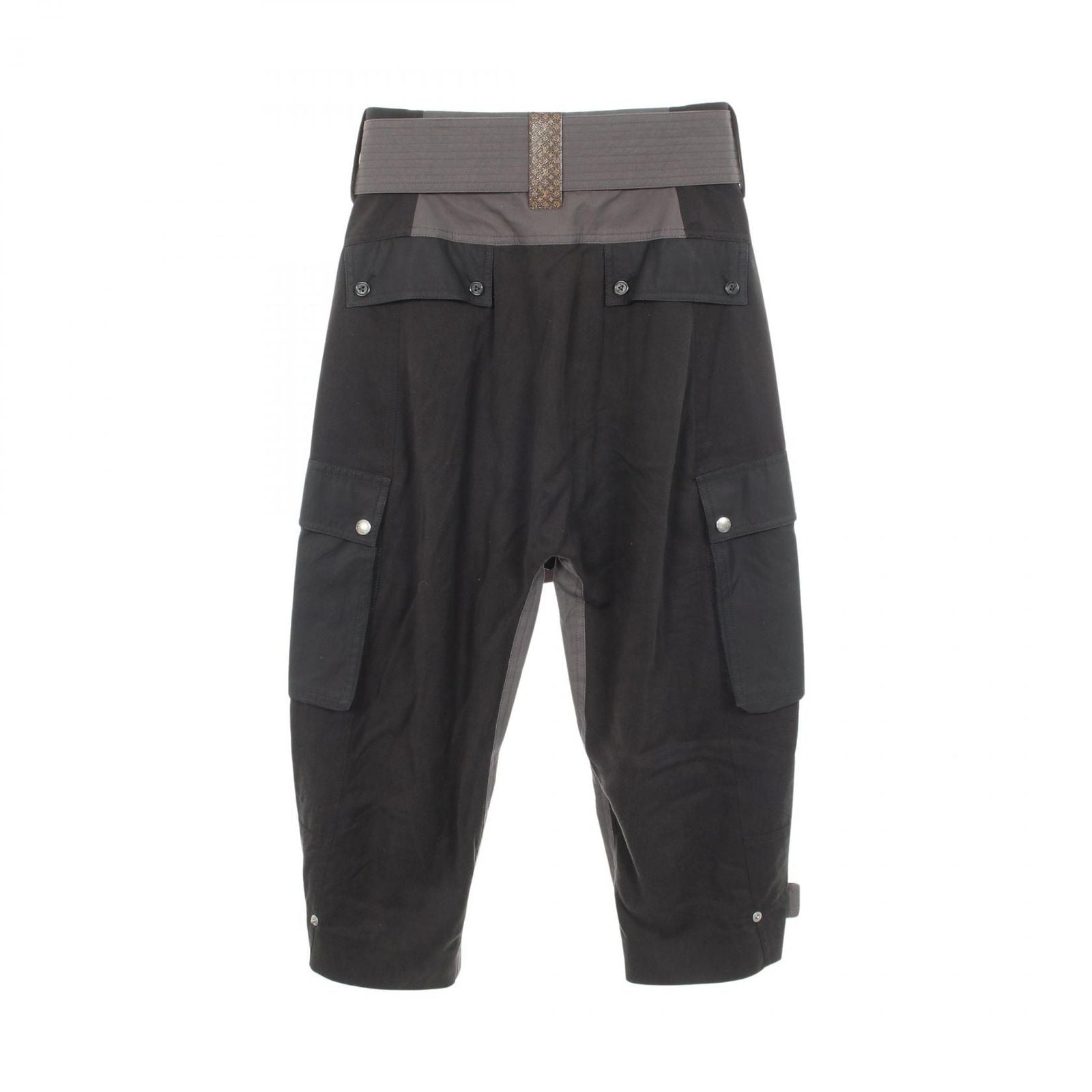 Louis Vuitton Cargo Pants High Waist An1 Black Cotton — view 2