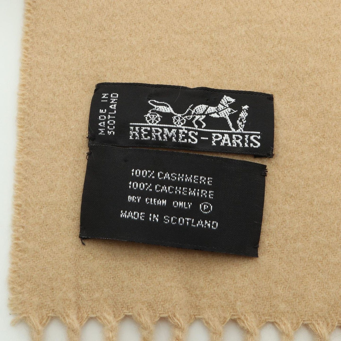 Hermes Shawl Logo Embroidery Large Scarf — view 2