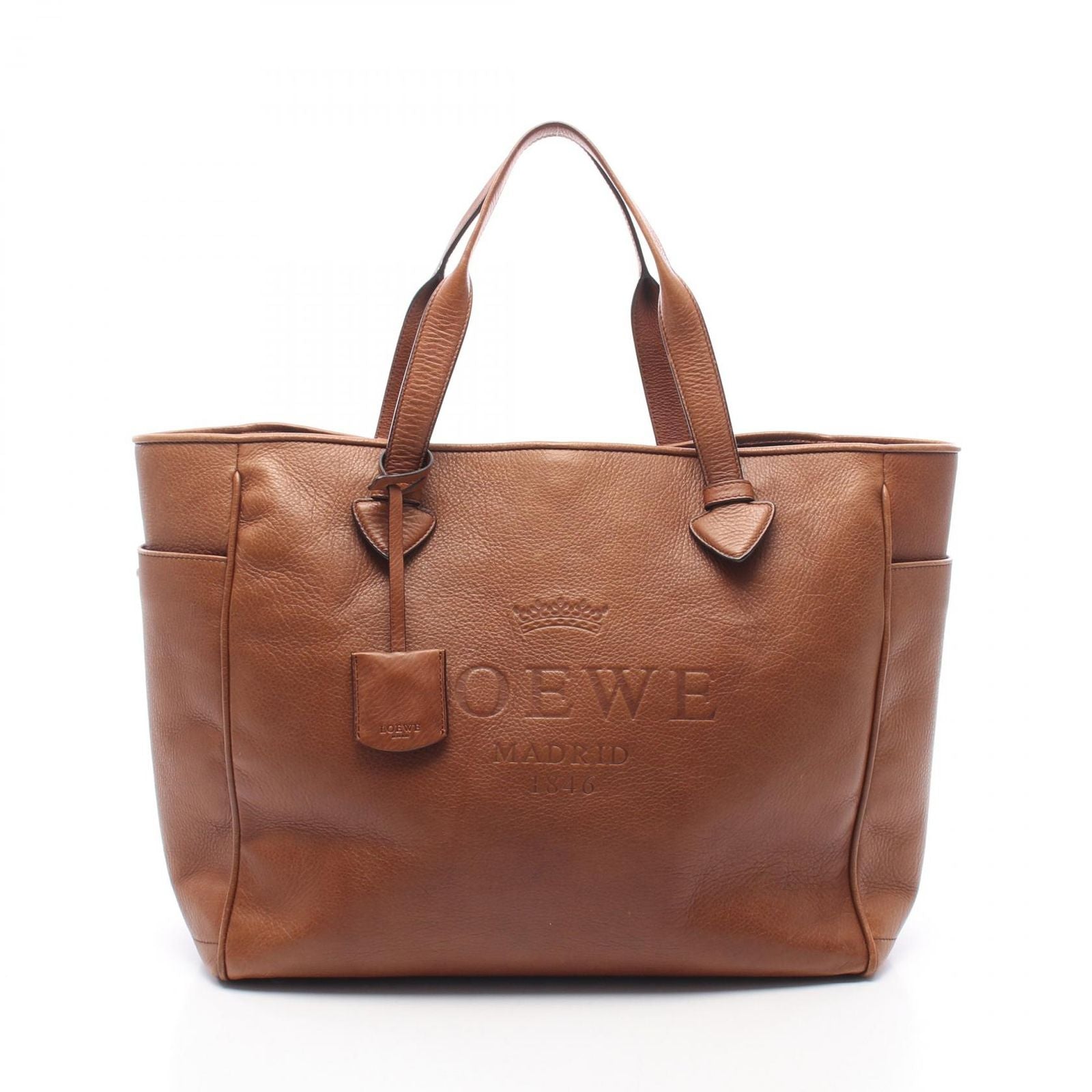 Loewe Tote Heritage Large Brown Leather