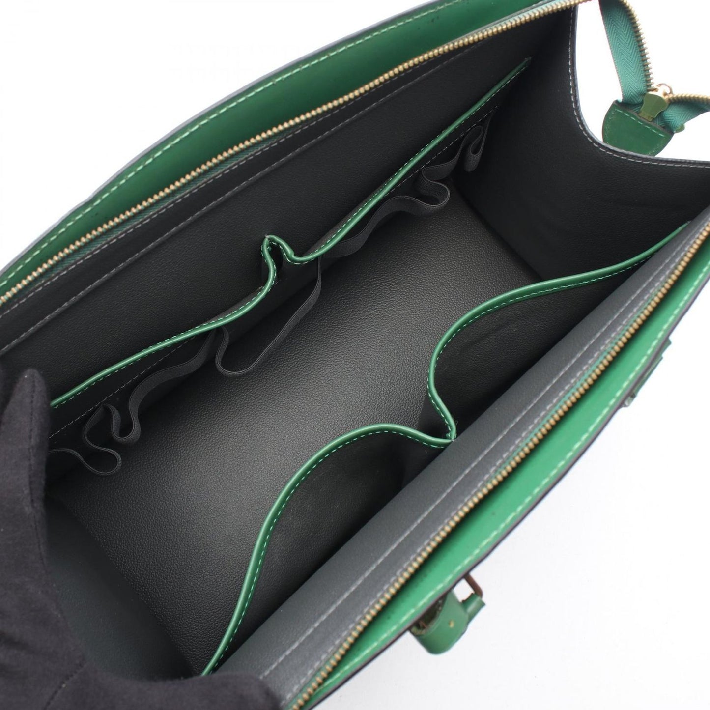Louis Vuitton Handbag Riviera Epi Borneo Green Leather — view 3