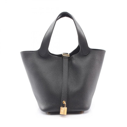 Hermes Handbag Picotin Lock PM Black Leather