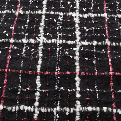 Chanel Shawl CC Logo Tweed Wool Scarf — view 6