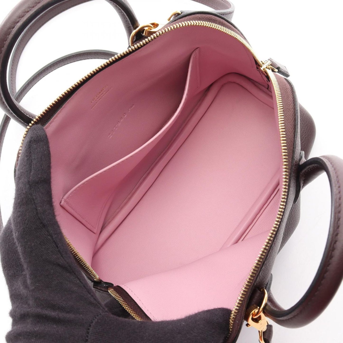 Hermes Handbag Bolide Mini 2-Way le Jusselier Mauve Sylvestre Leather Mini — view 3
