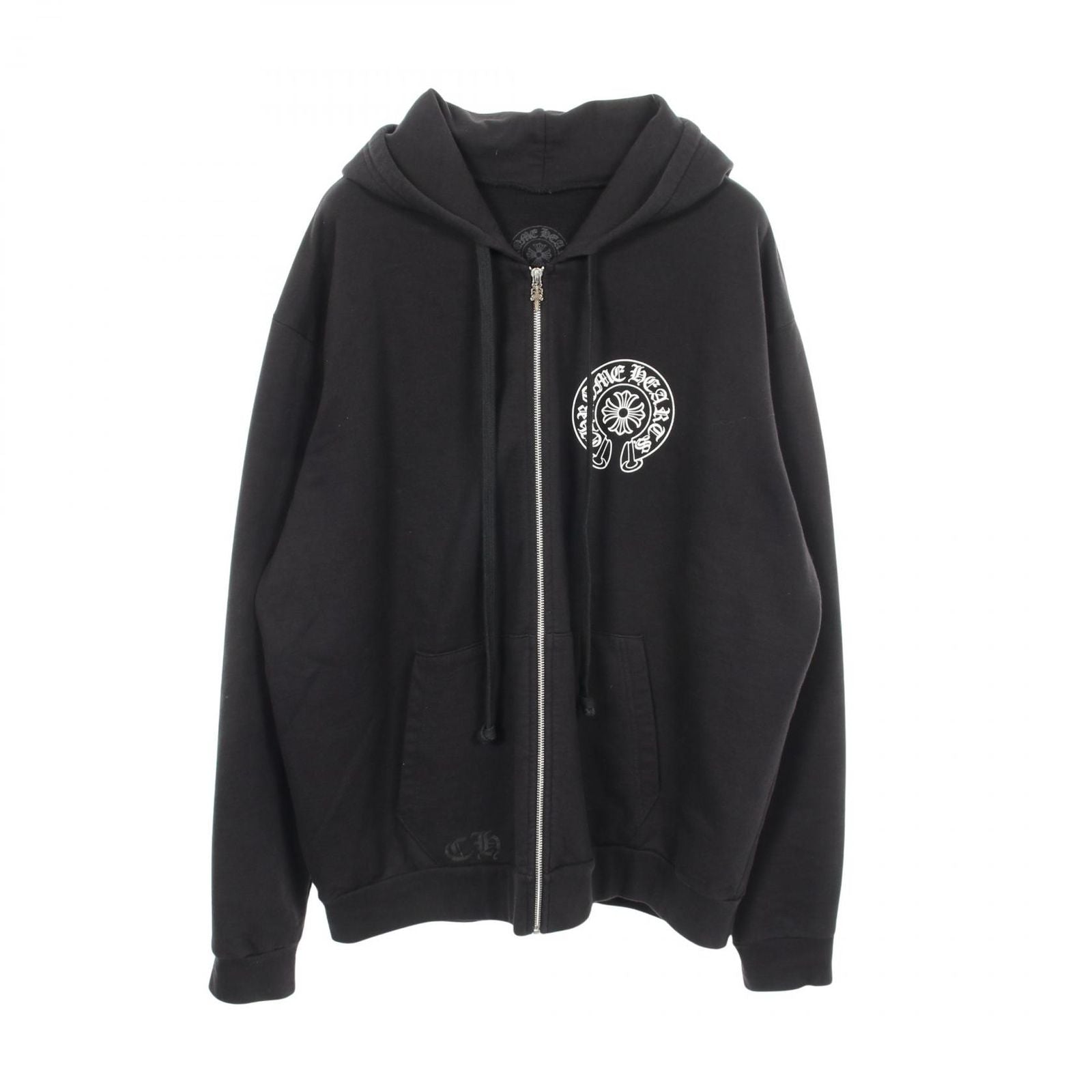 Chrome Hearts Hoodie Horse Shoe CH Plus Daga Zip Ross Limited BK Cotton Zip