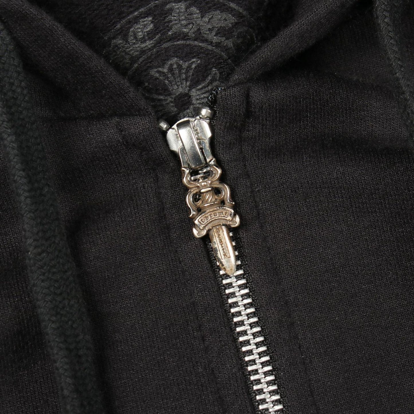 Chrome Hearts Hoodie Horse Shoe CH Plus Daga Zip Ross Limited BK Cotton Zip — view 5