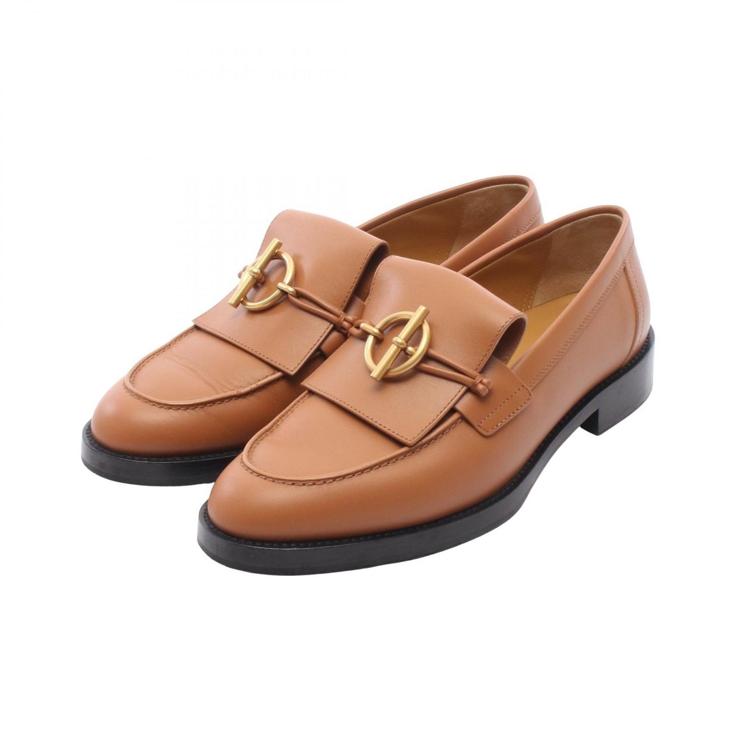Hermes Loafers Moccasin Impact Camel Leather