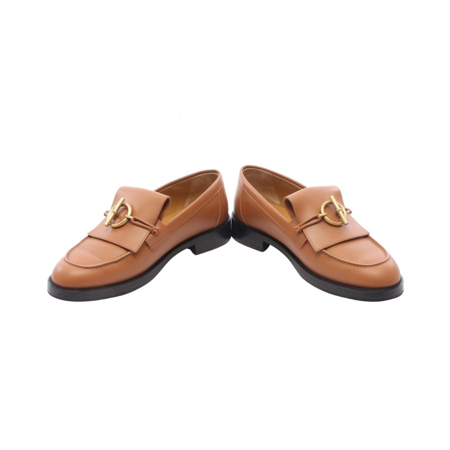 Hermes Loafers Moccasin Impact Camel Leather — view 3