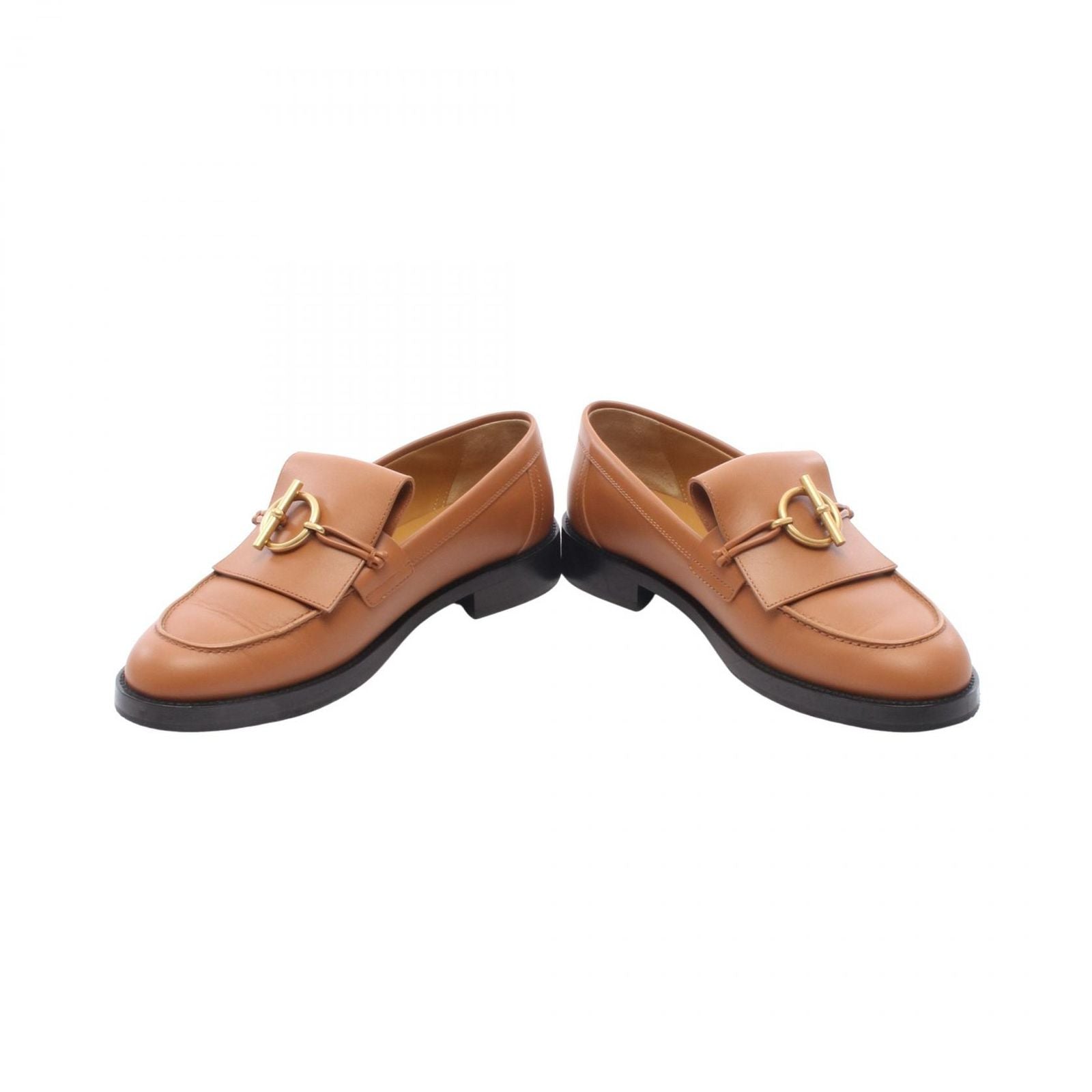 Hermes Loafers Moccasin Impact Camel Leather — view 3