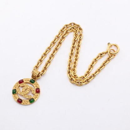 Chanel Necklace CC Logo Gripoix Long — view 3
