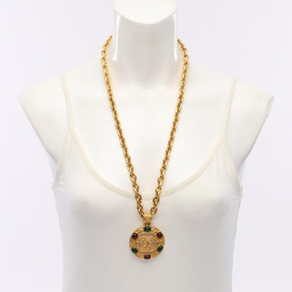 Chanel Necklace CC Logo Gripoix Long — view 6